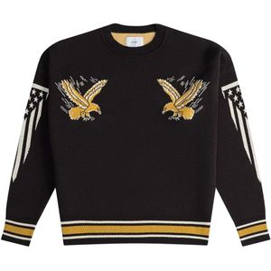 Rhude, Heren, Truien, Zwart, Maat: XS