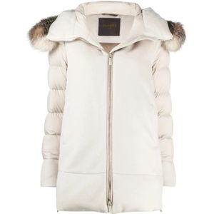 Moorer, Dames, Jassen, Beige, Maat: XS Wol,