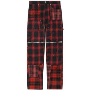 Givenchy, Heren, Broeken, Rood, Maat: W36 Denim,