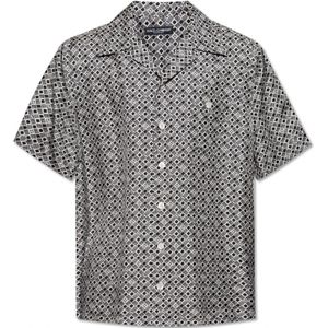 Dolce & Gabbana, Heren, Overhemden, Zwart, Maat: M Zijde,