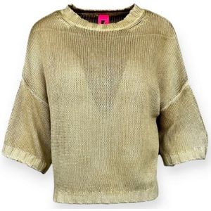 Alessandro Aste, Dames, Truien, Geel, Maat: L Katoen,