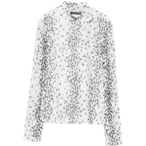 Karl Lagerfeld, Dames, Tops, Veelkleurig, Maat: XL Leer,