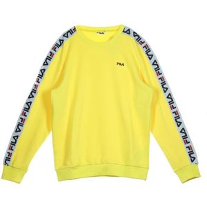 Fila, Heren, Sweatshirts & Hoodies, Geel, Maat: M Katoen,