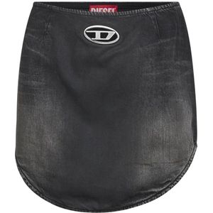 Diesel, Dames, Rokken, Grijs, Maat: W24 Denim,