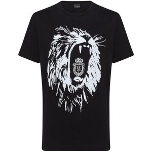 Billionaire, Heren, Tops, Zwart, Maat: XS Katoen,