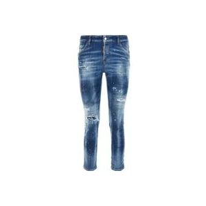 Dsquared2 Skinny Jeans , Blue , Dames , Maat: 3XS