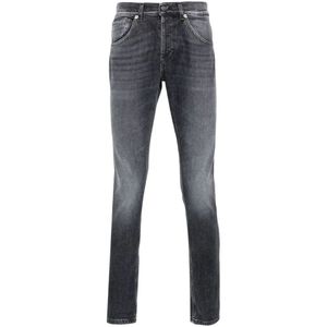 Dondup, Heren, Jeans, Grijs, Maat: W34 Denim,