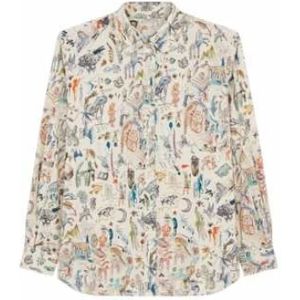 Paul Smith, Dames, Blouses & Shirts, Beige, Maat: XS Leer,