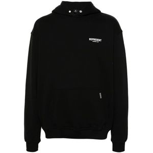 Represent, Heren, Sweatshirts & Hoodies, Zwart, Maat: L Katoen,