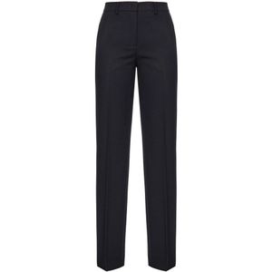 Pinko, Dames, Broeken, Zwart, Maat: M Wol,