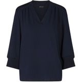 Marc Cain - Blouseshirt - Regular Fit - V-hals - 3/4-mouwen