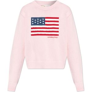 Loveshackfancy, Dames, Truien, Roze, Maat: L Katoen,