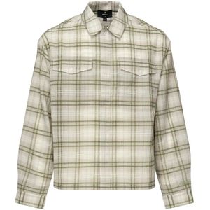 Represent, Heren, Overhemden, Beige, Maat: XL Flanel,