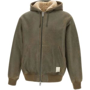 Emporio Armani, Heren, Sweatshirts & Hoodies, Bruin, Maat: L