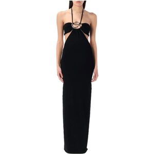 Coperni, Dames, Jurken, Zwart, Maat: S Viscose,