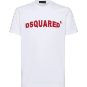 Dsquared2, Heren, Tops, Wit, Maat: XL