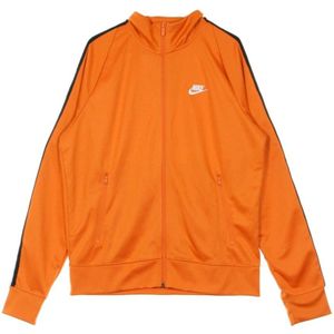 Nike Tribute Jack - Streetwear Collectie , Orange , Heren , Maat: XL