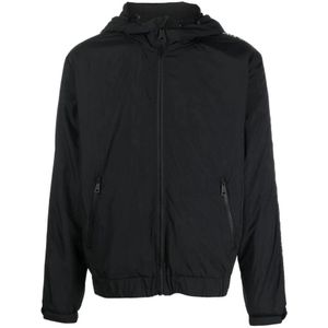 Versace Jeans Couture, Heren, Jassen, Zwart, Maat: M Nylon,