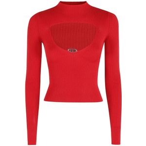 Diesel, Dames, Truien, Rood, Maat: S