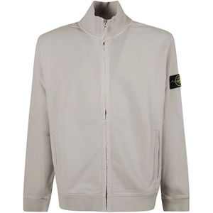 Stone Island, Heren, Sweatshirts & Hoodies, Grijs, Maat: S Katoen,