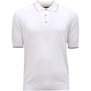 Peserico, Heren, Tops, Wit, Maat: S Katoen,