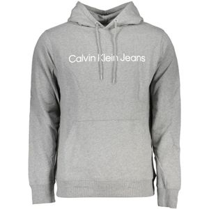 Calvin Klein, Heren, Sweatshirts & Hoodies, Grijs, Maat: XL