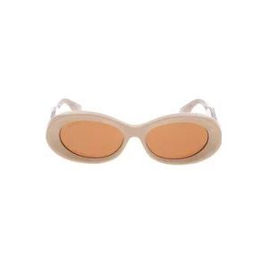 Gucci Stijlvolle Brillen voor Mannen en Vrouwen , Beige , Dames , Maat: ONE Size