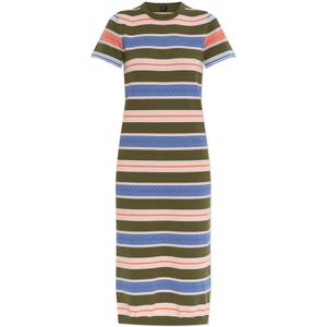 PS By Paul Smith, Dames, Jurken, Veelkleurig, Maat: L Katoen,