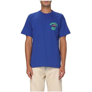 Carhartt Wip, Heren, Tops, Blauw, Maat: S
