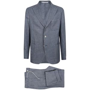 Eleventy, Heren, Pakken, Grijs, Maat: 2XL