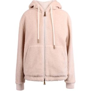 Moncler, Dames, Sweatshirts & Hoodies, Roze, Maat: L Fleece,