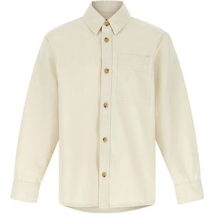 A.p.c., Heren, Overhemden, Beige, Maat: M Katoen,