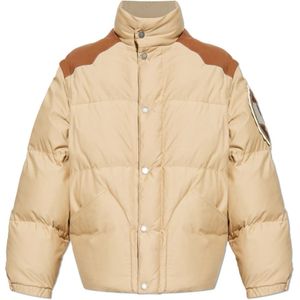 Golden Goose, Heren, Jassen, Beige, Maat: L Leer,