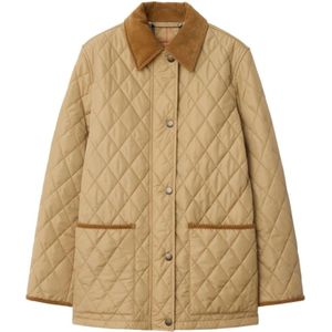 Burberry, Dames, Jassen, Beige, Maat: L Nylon,