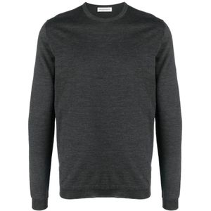 Goes Botanical, Heren, Truien, Grijs, Maat: L Wol,