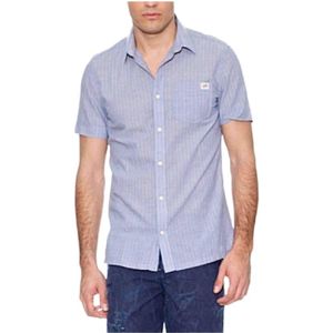 Pepe Jeans, Heren, Overhemden, Blauw, Maat: M Katoen,