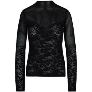 Patrizia Pepe, Dames, Truien, Zwart, Maat: XS Viscose,