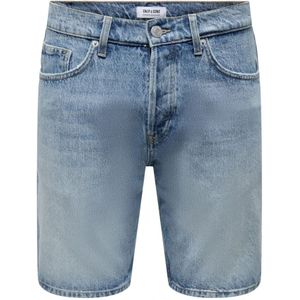 Only & Sons, Heren, Korte broeken, Blauw, Maat: XS Denim,
