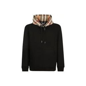 Burberry Zwarte Sweaters - Samuel CHK , Black , Heren , Maat: XL