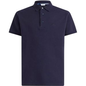 Etro, Heren, Tops, Blauw, Maat: L Poliester,