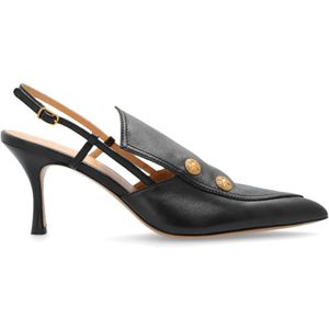 Chloé, Dames, Schoenen, Zwart, Maat: 38 1/2 EU Leer,