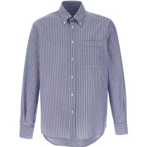 Valentino - 6V3Abq 35Al 0 - Overhemd - Blauw - 100% Katoen