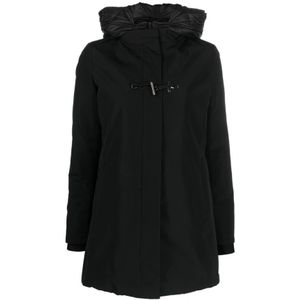 Fay, Dames, Mantels, Zwart, Maat: S Katoen,