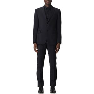 Emporio Armani, Heren, Pakken, Blauw, Maat: 4XL Wol,