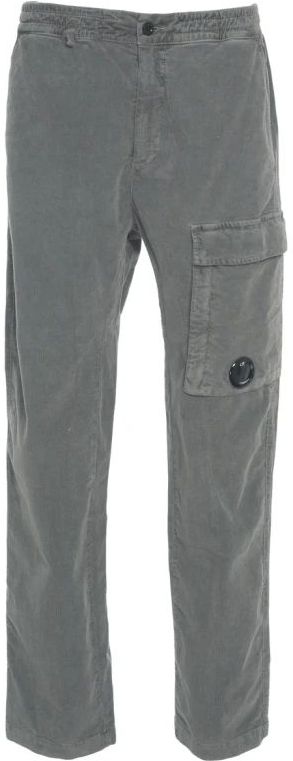 C.P. Companyvoor mannen. 19CMPA169A006410O Grijze corduroy cargo broek (44), Casual, Grijs, Katoen