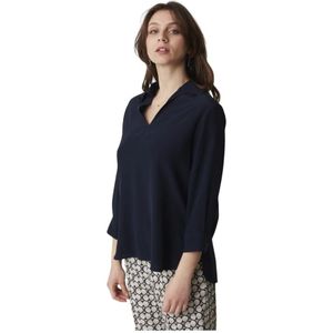 Aspesi, Dames, Blouses & Shirts, Blauw, Maat: XS
