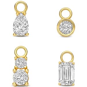 Isabel Bernard - Cadeau d'Isabel - Oorbedels - Goud - Zirkonia