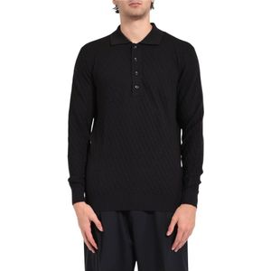 Paolo Pecora, Heren, Truien, Bruin, Maat: XL Wol,