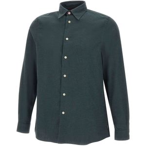 Paul Smith, Heren, Overhemden, Groen, Maat: L Katoen,