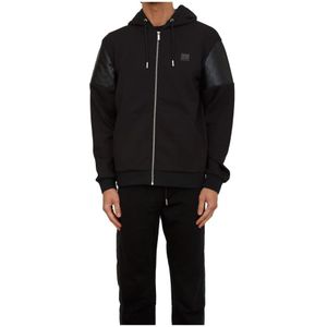 Karl Lagerfeld, Heren, Sweatshirts & Hoodies, Zwart, Maat: M Viscose,